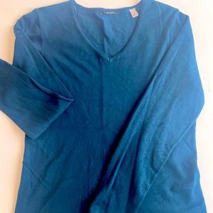 NWOT Dark Teal Tahari Lightweight Sweater